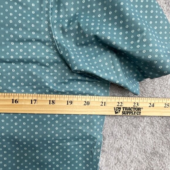 NWOT Jachs New York Men's M Blue Patterned Short Sleeve Shirt - Picture 5 of 9